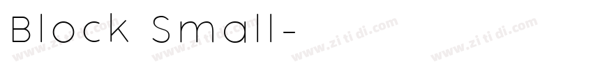 Block Small字体转换